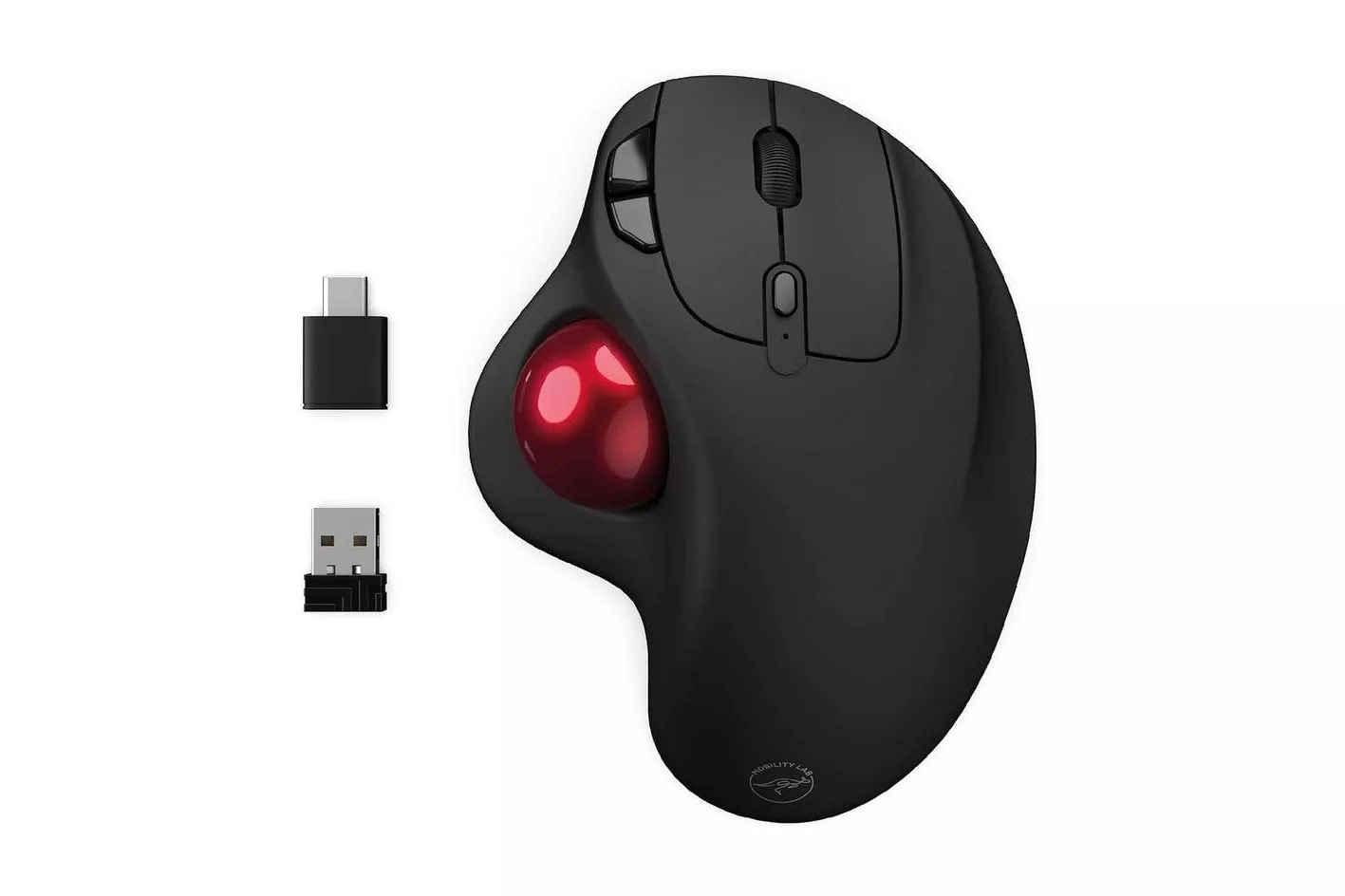 Ratón Mobility Lab ML313276 Inalámbrico RF 1600 DPI Negro Ergonómico Trackball 6 Botones