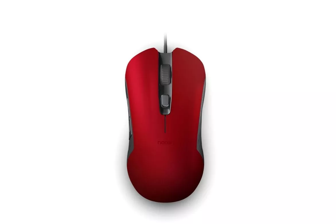 Ratón NACON GM-110 Cableado 2400DPI Rojo Ambidiestro Retroiluminado