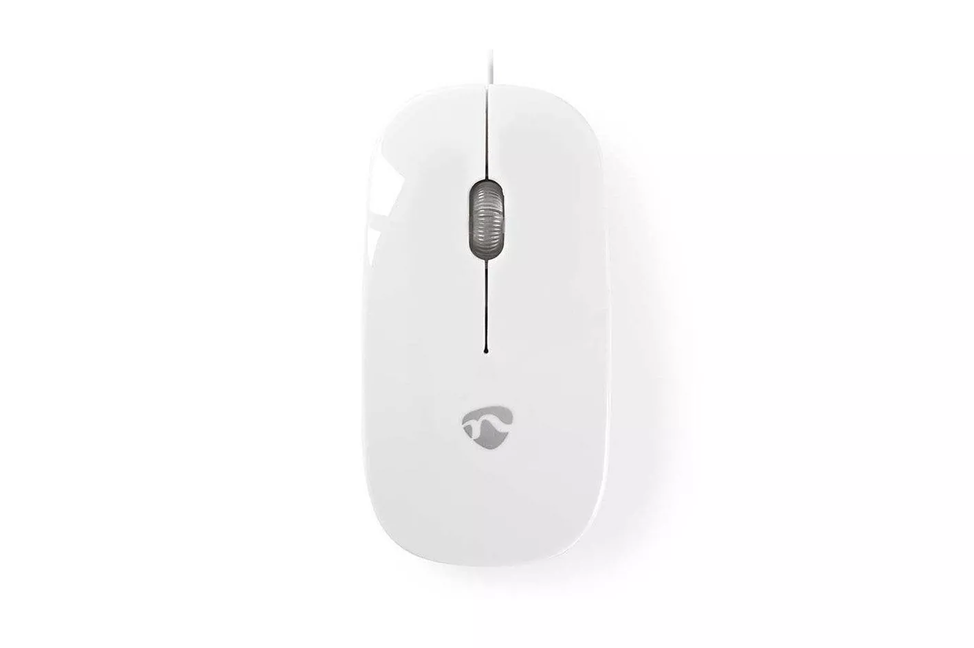 Ratón Nedis MSWD200WT Cable USB 1000 DPI Blanco Ambidiestro