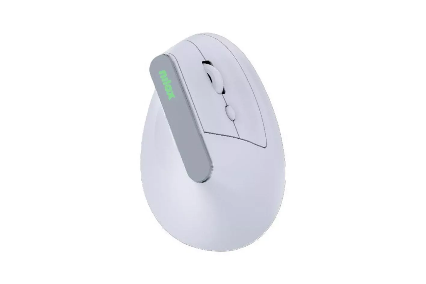 Ratón Nilox NXMOEVR01W inalámbrico dual 1600 DPI blanco RGB ergonómico