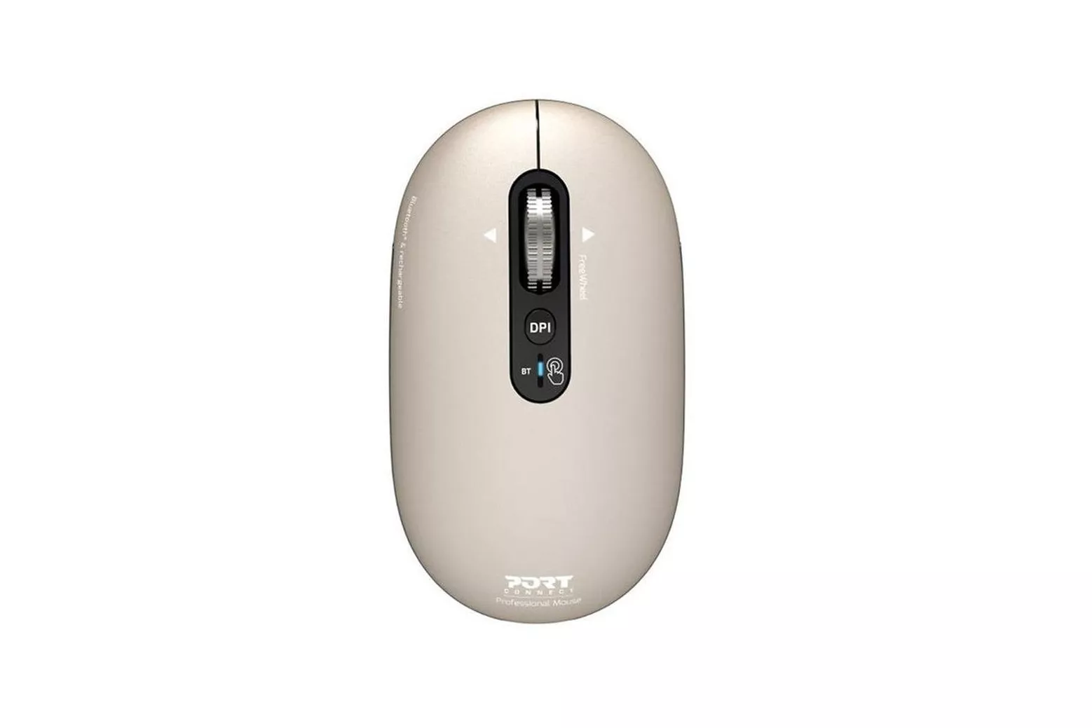 Ratón Port Designs PURE MAC Bluetooth Wireless 3200 DPI Beige Multidispositivo