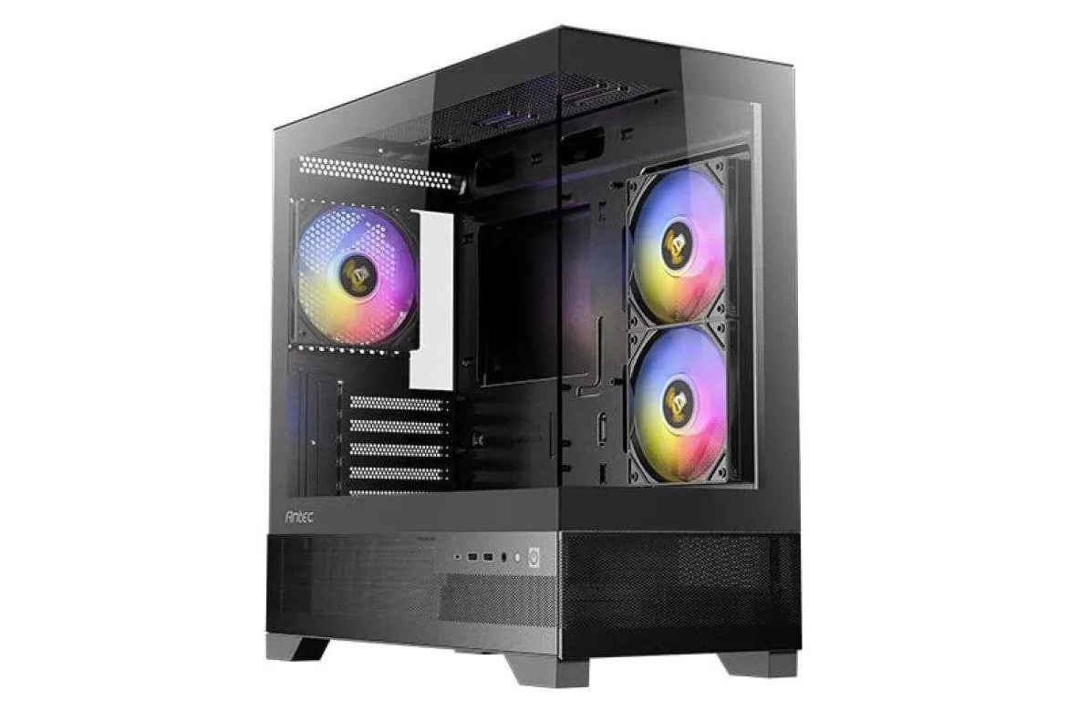Caja de ordenador Antec CX500M ARGB Mini Tower vidrio templado USB-C