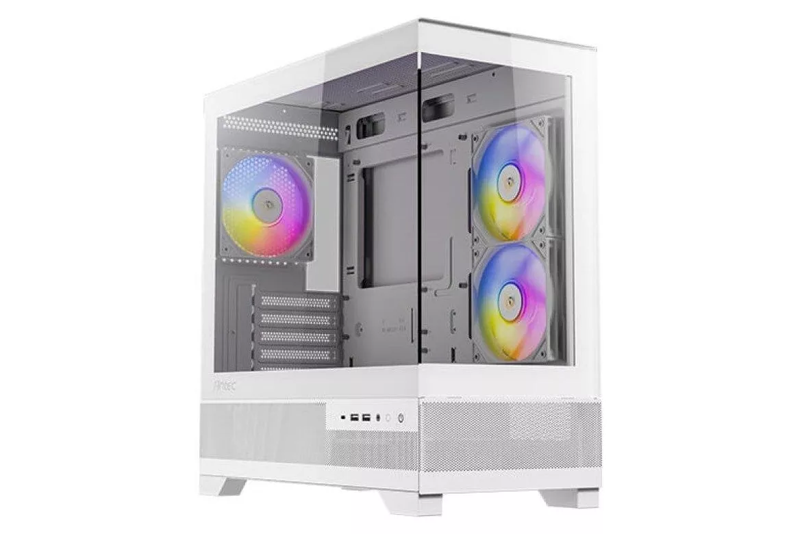 Caja PC Antec CX500M ARGB Mini Tower Blanco Vidrio Templado USB-C