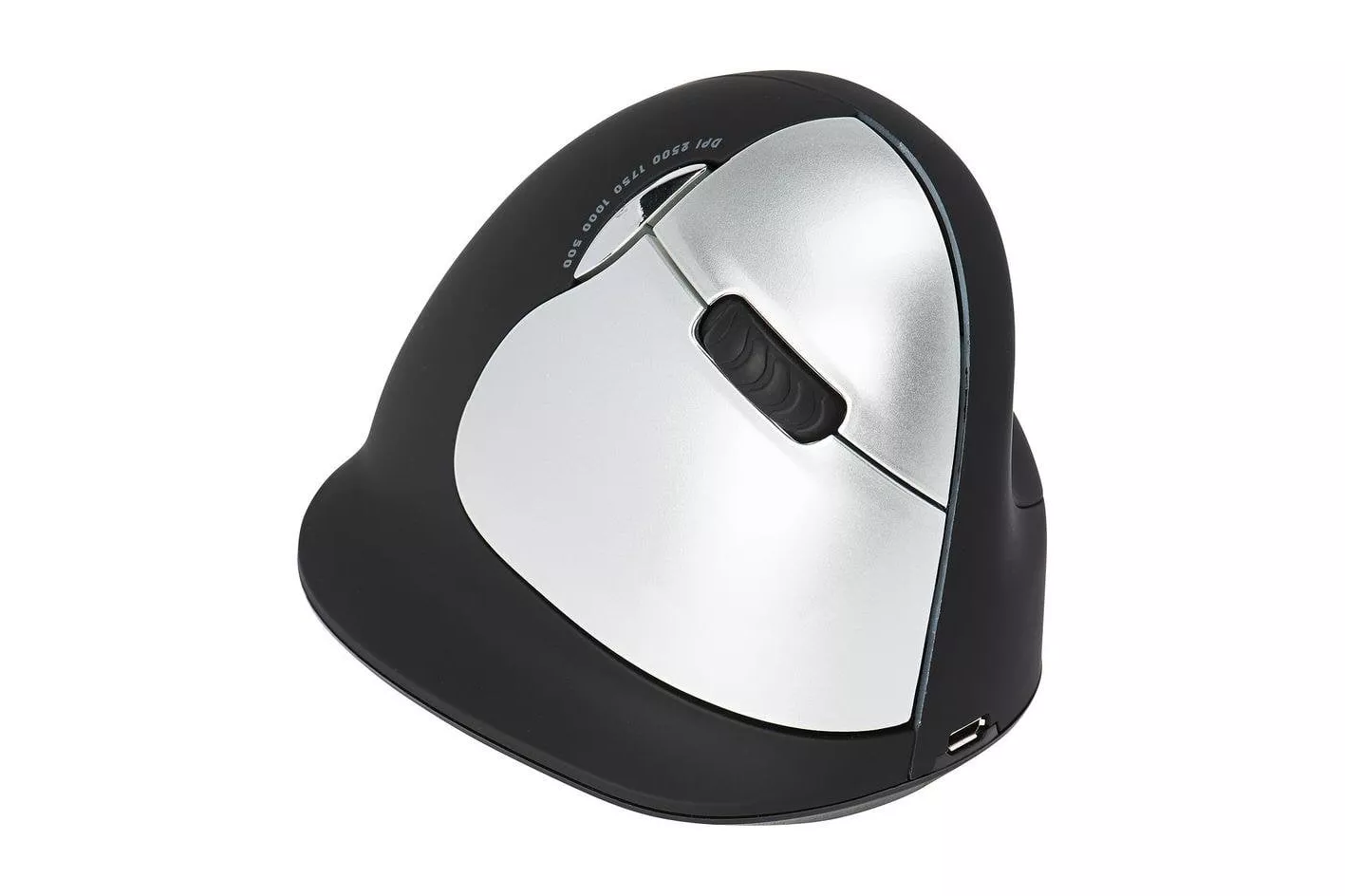 Ratón R-Go Tools HE Break Inalámbrico 2500 DPI Negro Ergonomía Pausa LED