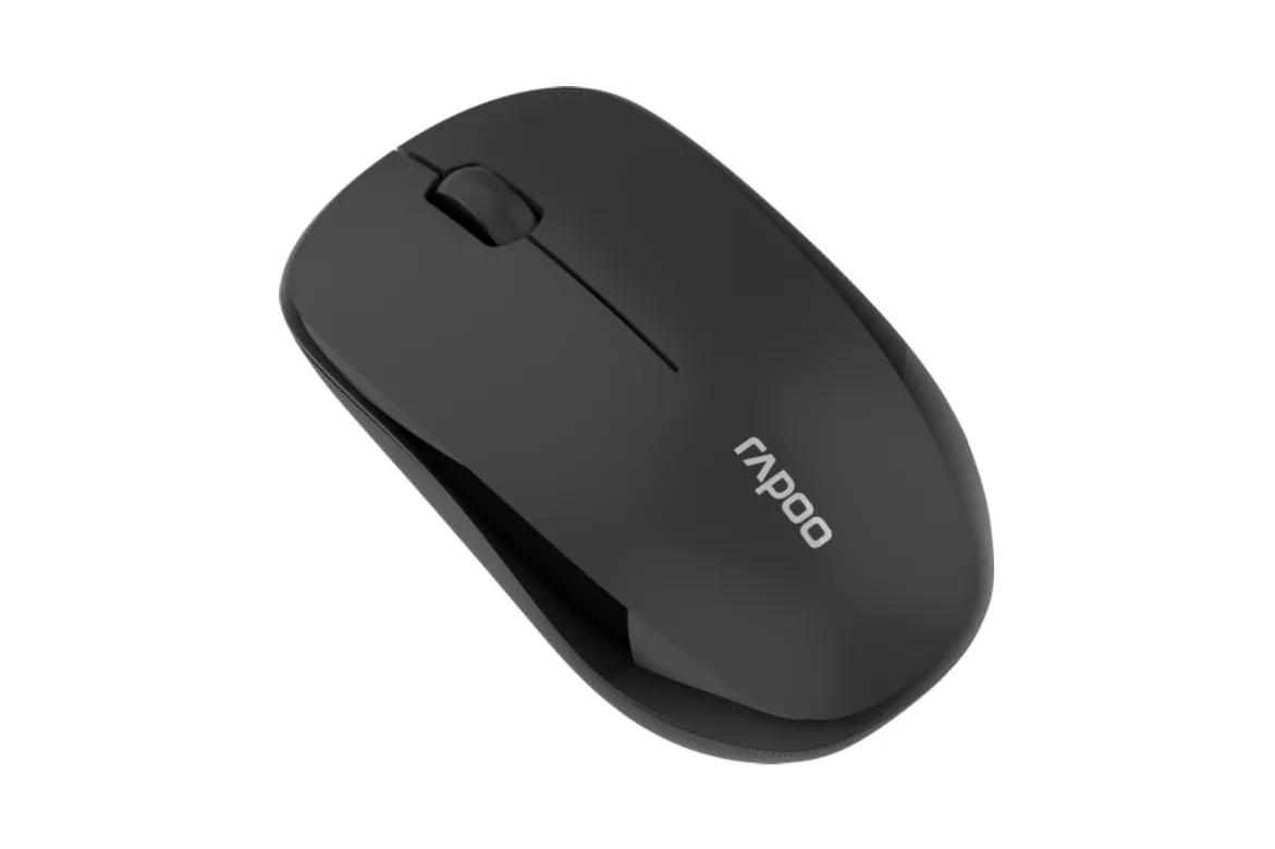 Ratón Rapoo inalámbrico 1200 DPI 2.4GHz diseño ambidiestro bajo consumo