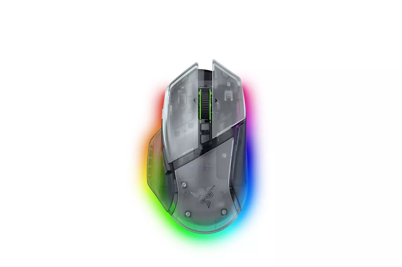 Ratón Razer Basilisk V3 Pro Inalámbrico RF Bluetooth 35000 DPI Blanco RGB