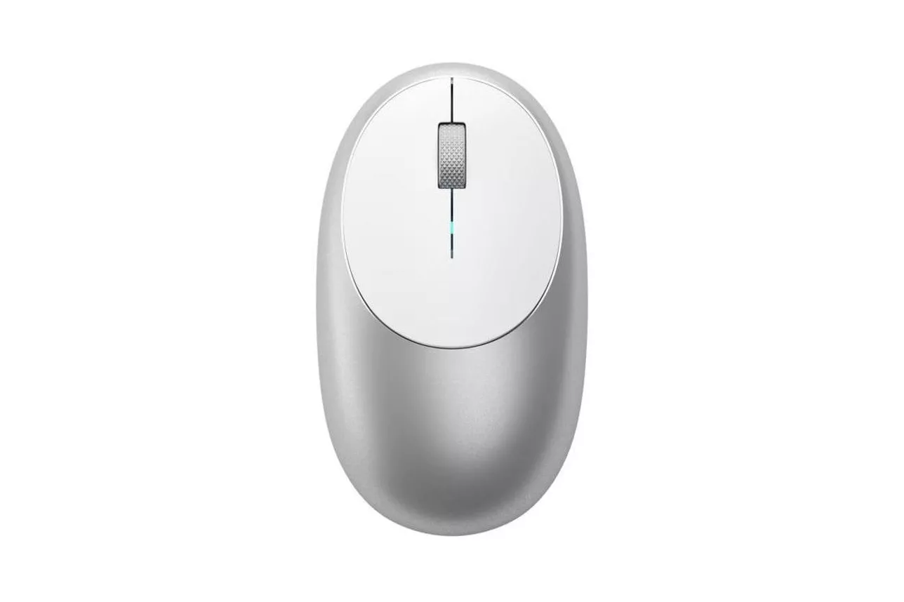 Ratón Satechi M1 Bluetooth 3 Botones Plata Recargable Ambidiestro