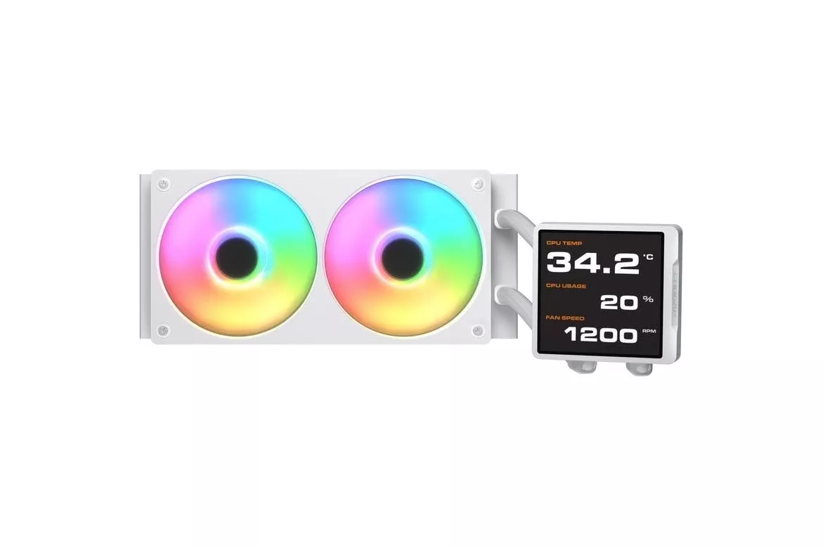 Refrigeración Líquida Cougar CGR-PSDVPRGB-W-240 240mm 2 Ventiladores RGB Blanco