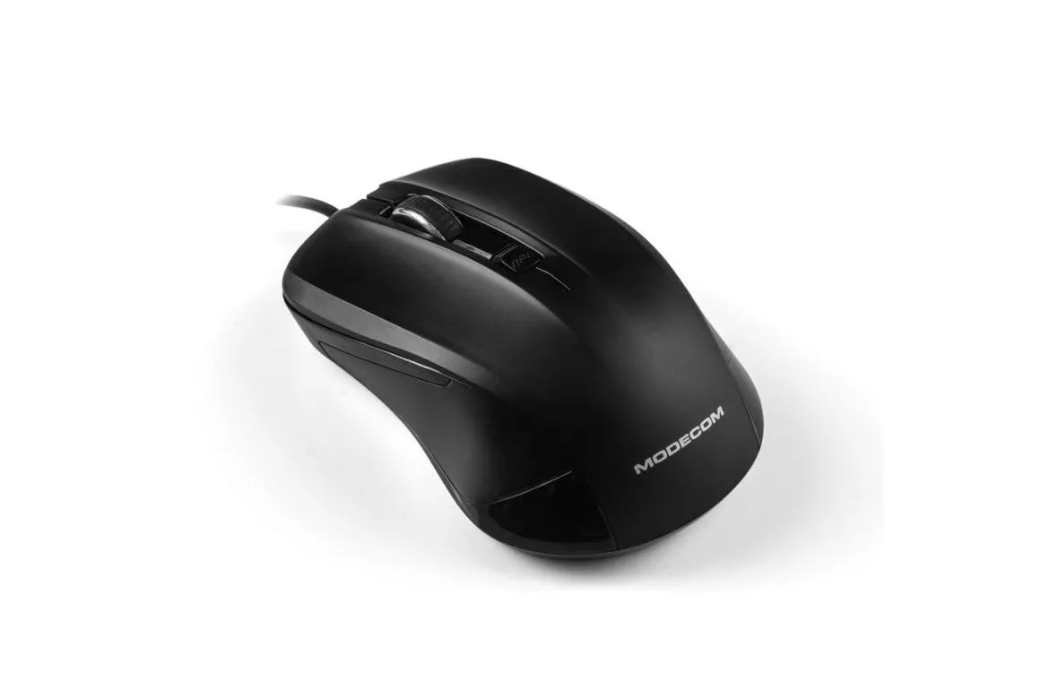 Ratón MODECOM MC-M9.1 USB 1600 DPI Negro Ergonómico 4 Botones