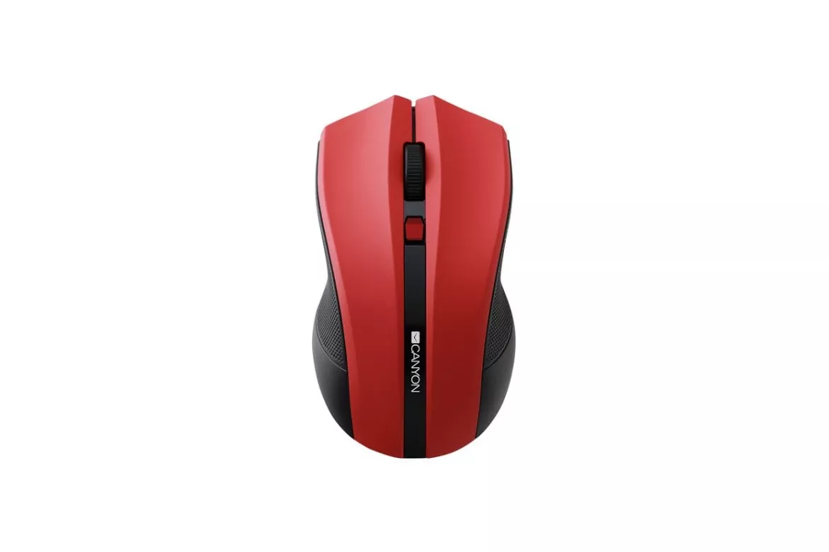 Canyon MW-5 Ratón Inalámbrico 1600DPI Rojo