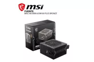 Fuente de Alimentación MSI MAG A650BN 650W Certificación 80 PLUS Bronze ATX