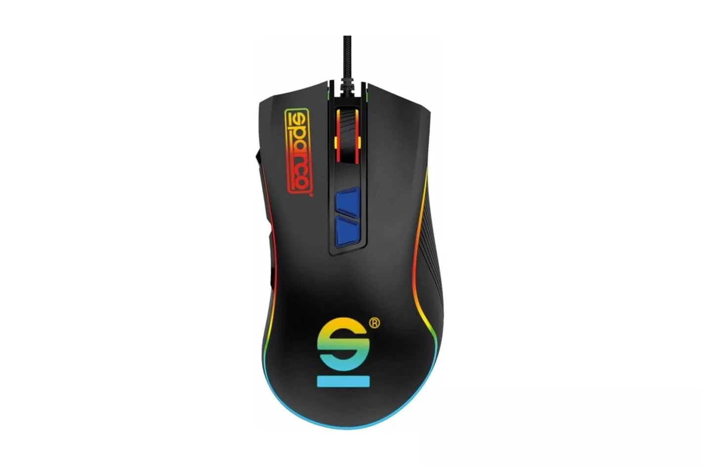 Sparco Line Ratón Gaming RGB con Cable 7200DPI Negro