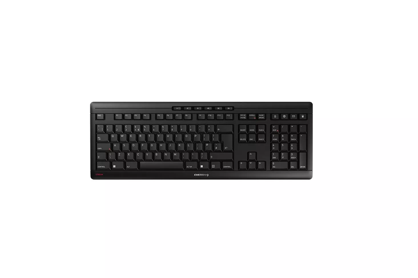 Teclado de membrana CHERRY Stream Wireless Layout ES inalámbrico y alámbrico teclas multimedia