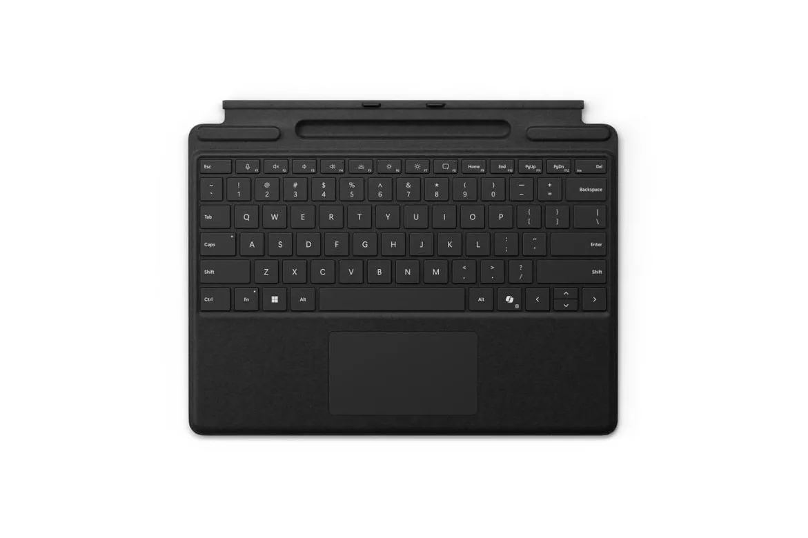 Teclado Microsoft Surface Pro Magnético Español con Touchpad y Alcántara Negro