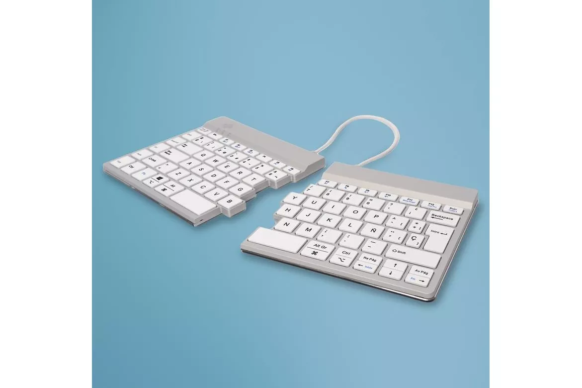 Teclado R-GO TOOLS Split Break ergonómico inalámbrico QWERTY (ES) con software de pausas