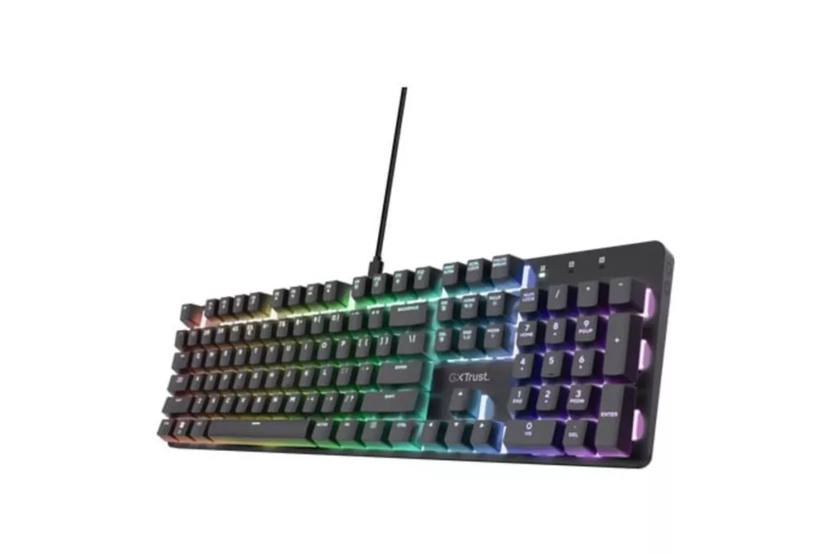 Teclado Trust GXT 871 Zora mecánico Layout ES retroiluminado RGB