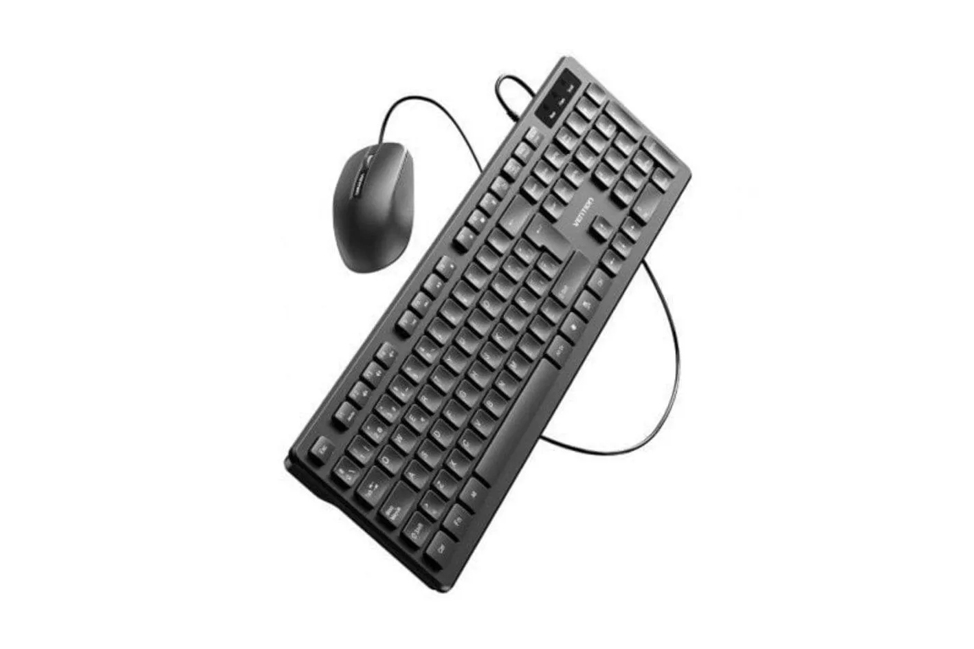Teclado Vention KTCB0-ES de membrana con Layout ES y ratón óptico 1200 DPI USB-A