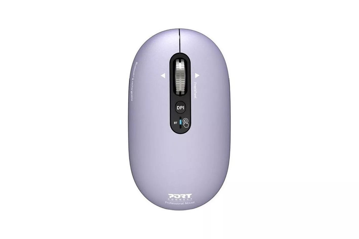 Ratón Port Designs Pure MAC Bluetooth 3200 DPI Lavanda Recargable Multidispositivo