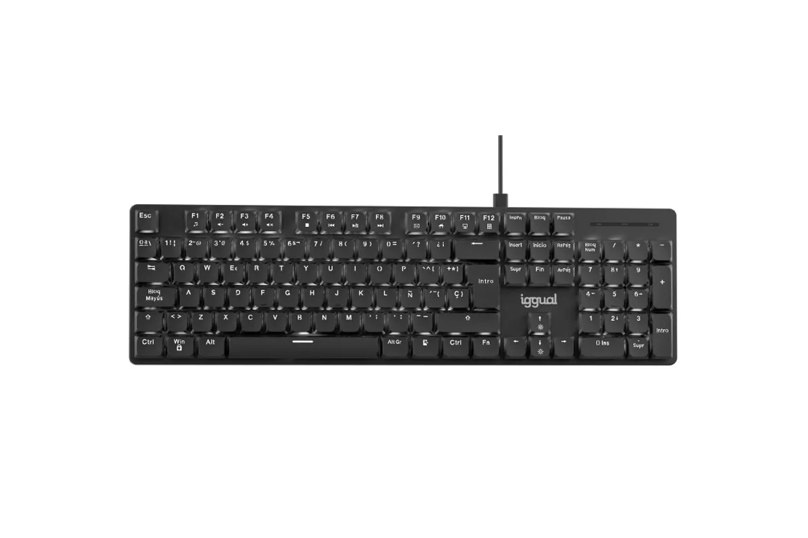 Teclado iggual CK-MECHA-105T USB Mecánico Negro