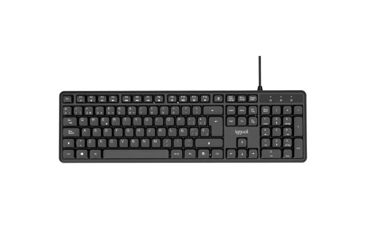 Teclado iggual CK-SILENT-105T USB Estándar Negro
