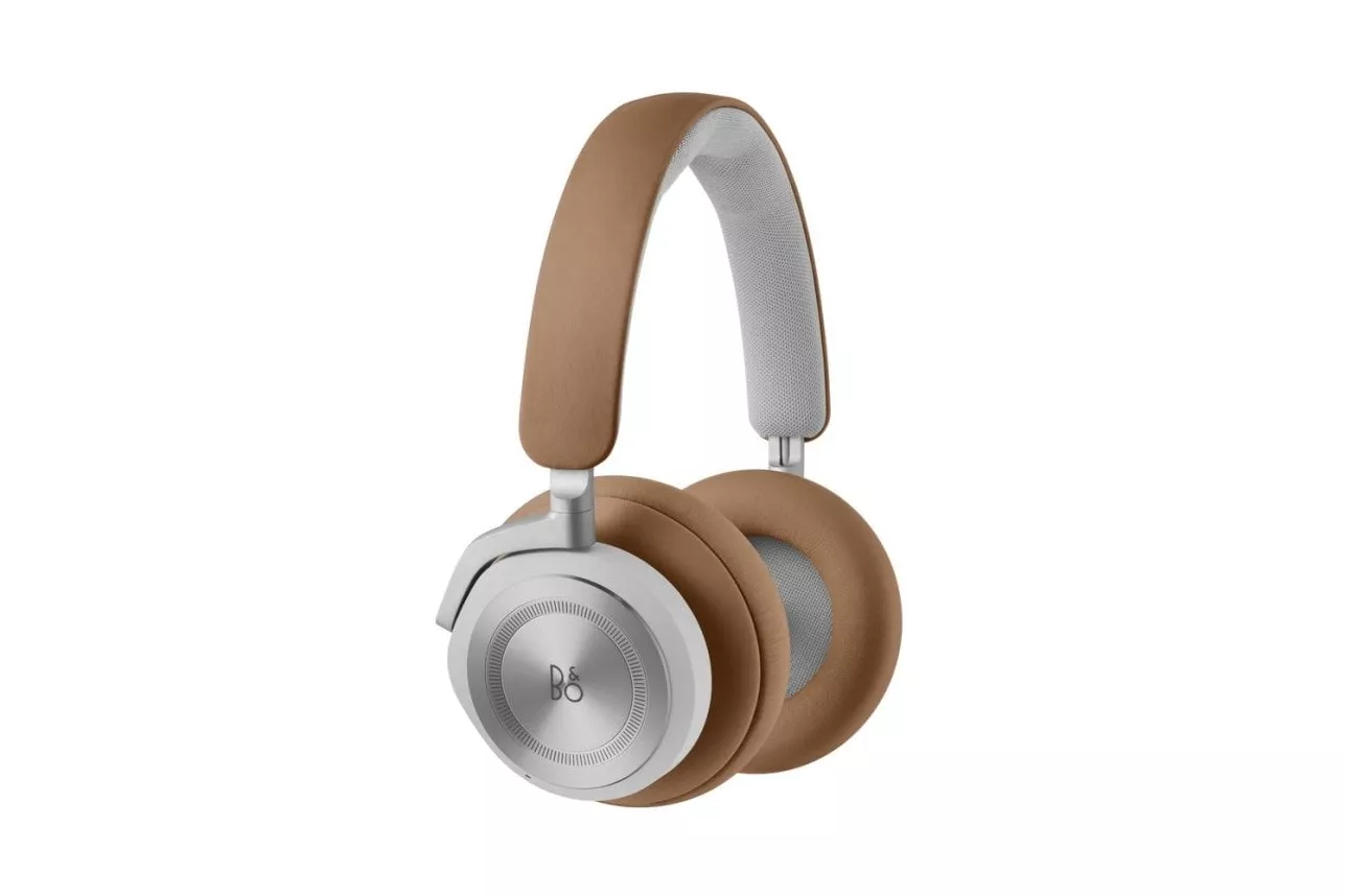 Auriculares Bang & Olufsen BeoPlay HX inalámbricos Bluetooth con Cancelación Activa de Ruido, micrófono y batería de larga duración, color marrón y aluminio