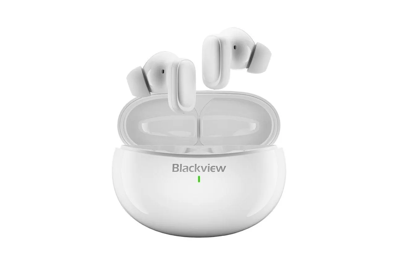 Auriculares Blackview AirBuds 30 inalámbricos Bluetooth deportivos IPX7 blancos