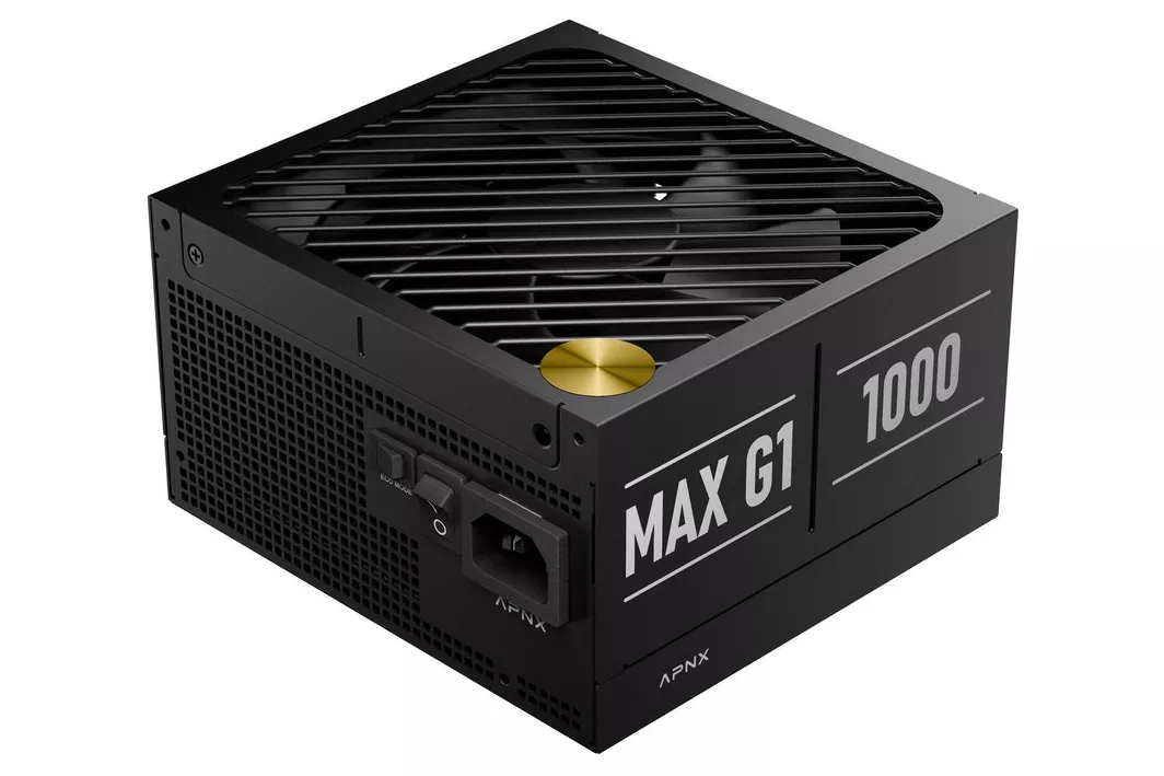 APNX MAX G1 1000W 80+ Gold PSU ATX3.1 PCIe5.1 full modular black