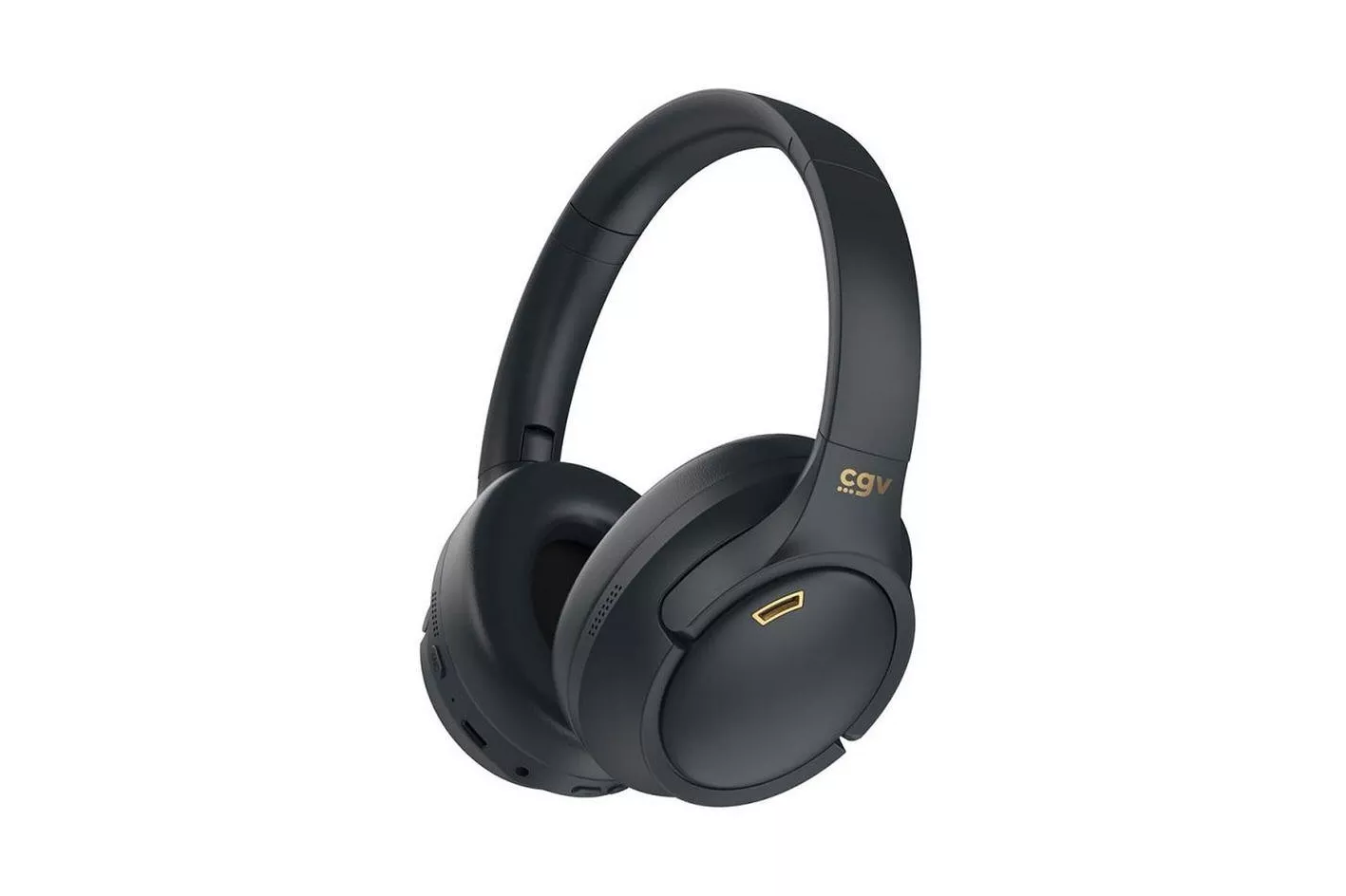 Auriculares CGV SonicVibe ANC inalámbricos Bluetooth 5.4 con Cancelación de Ruido y micrófono, plegables, color negro