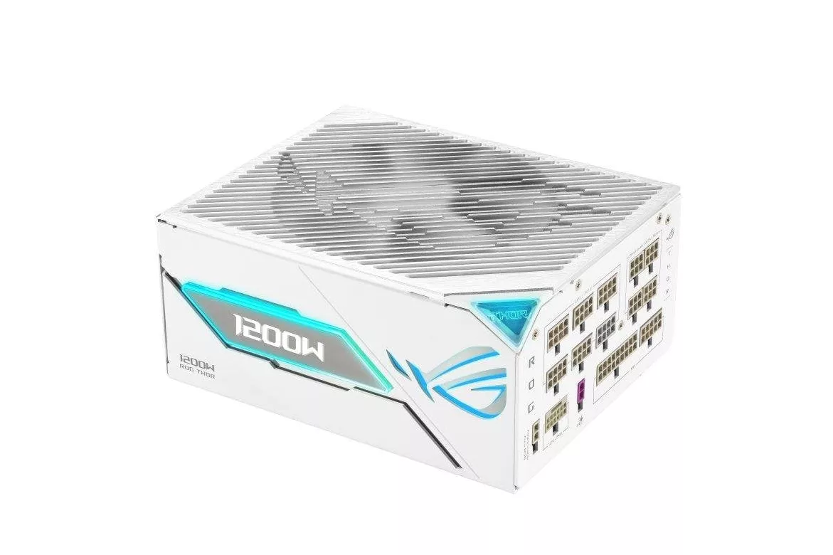 Fuente de Alimentación Asus ROG Thor 1200W Certificación 80 PLUS Platinum modular blanca