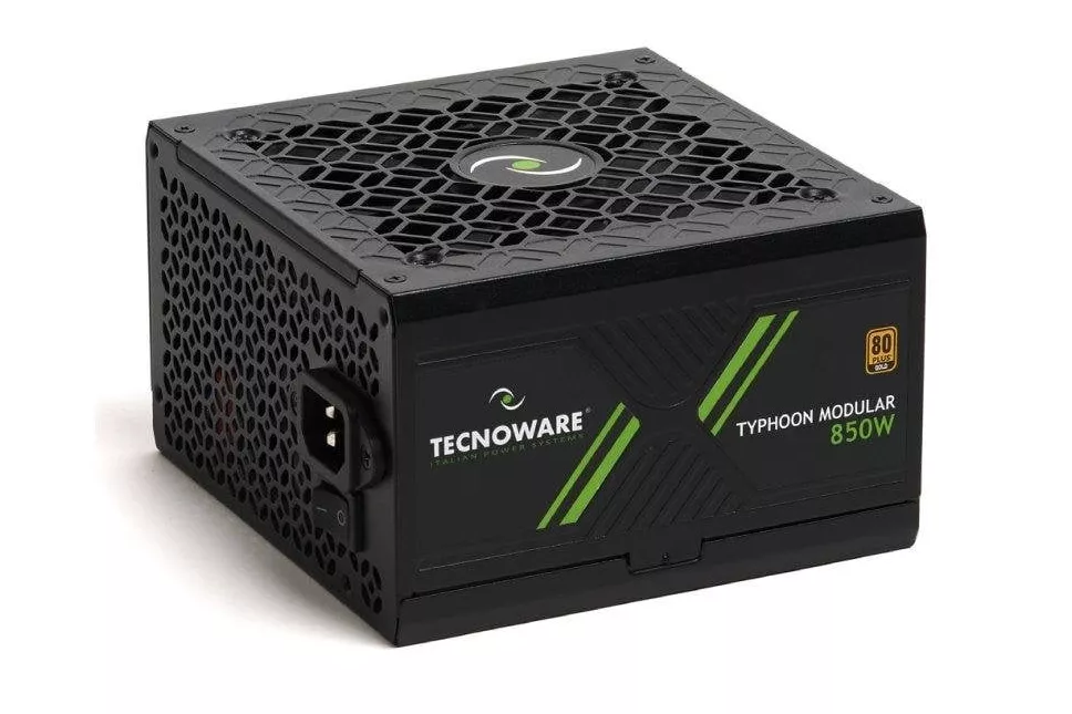 Fuente de Alimentación Tecnoware Typhoon 850W, 80 Plus Gold, Gaming, Condensadores Japoneses 105ºC