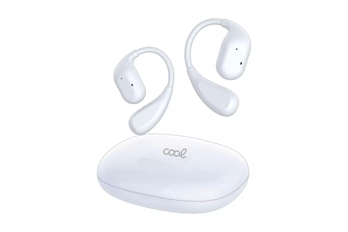 Auriculares Cool Moon inalámbricos Bluetooth con Cancelación de Ruido, Micrófono, Control de Volumen y sonido envolvente Blancos