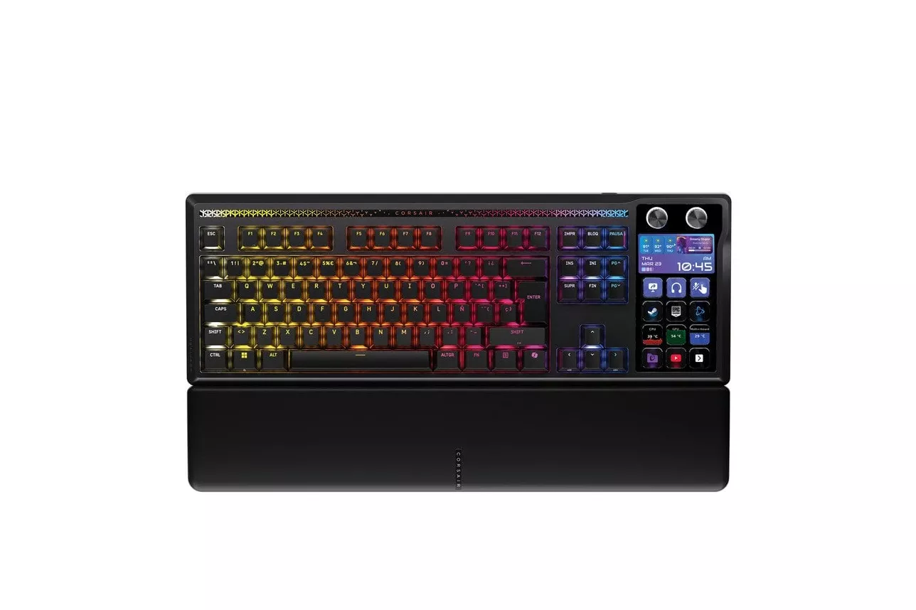Teclado Corsair Galleon 100 SD mecánico con Stream Deck y pantalla LCD RGB