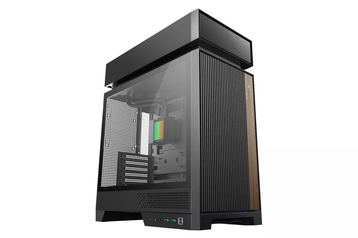 Caja DeepCool CL6600 ATX Negra Vidrio Templado ARGB Refrigeración Líquida