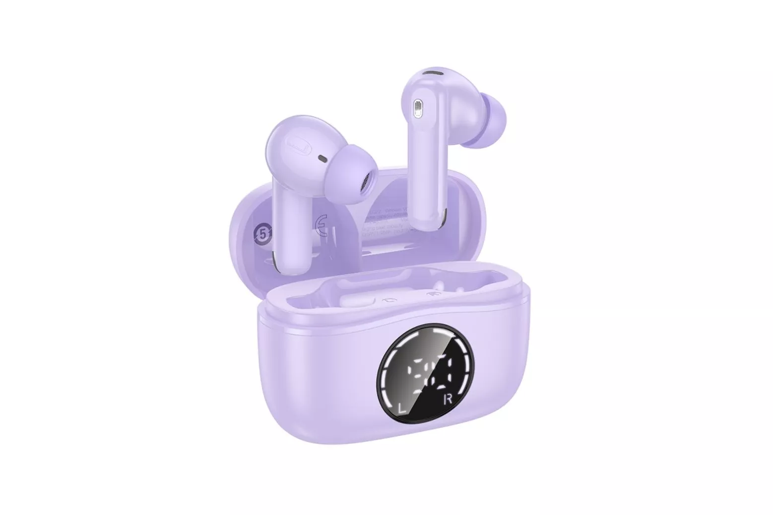 Auriculares Hoco EQ22 inalambricos Bluetooth in-ear con Cancelacion de Ruido Lila