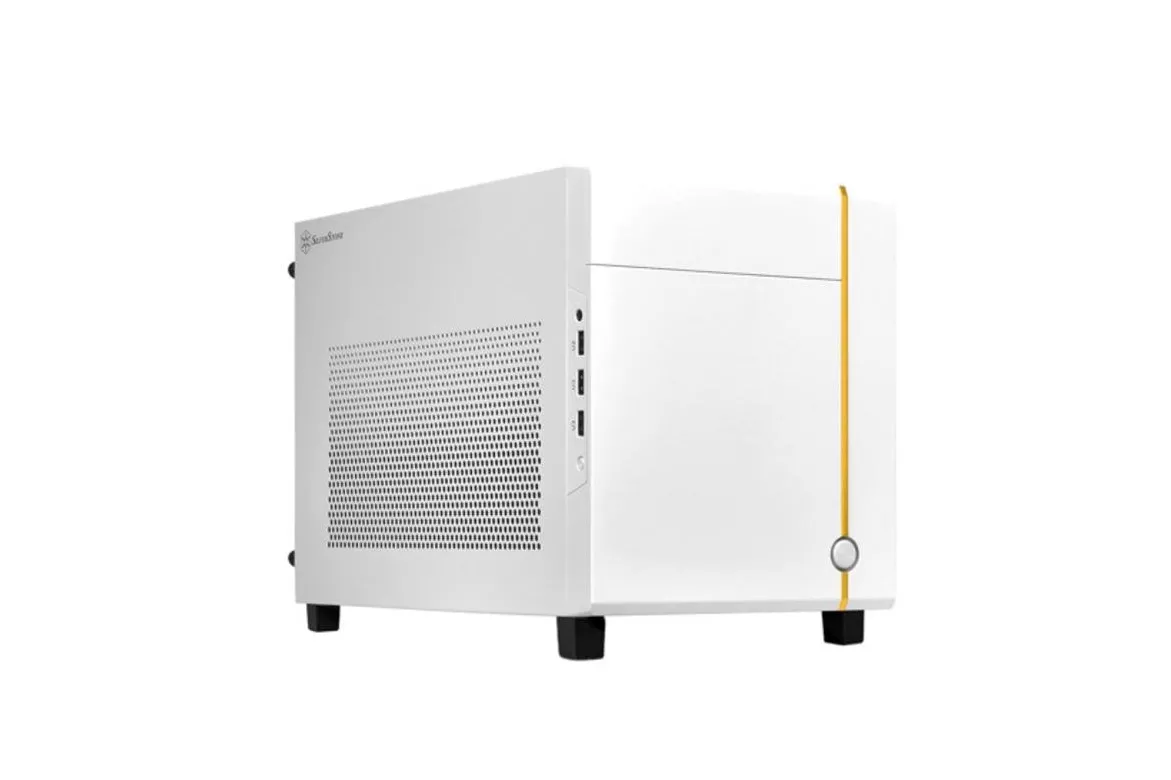 Caja de ordenador SilverStone Sugo 14 Mini-DTX/Mini-ITX blanca ATX compacta