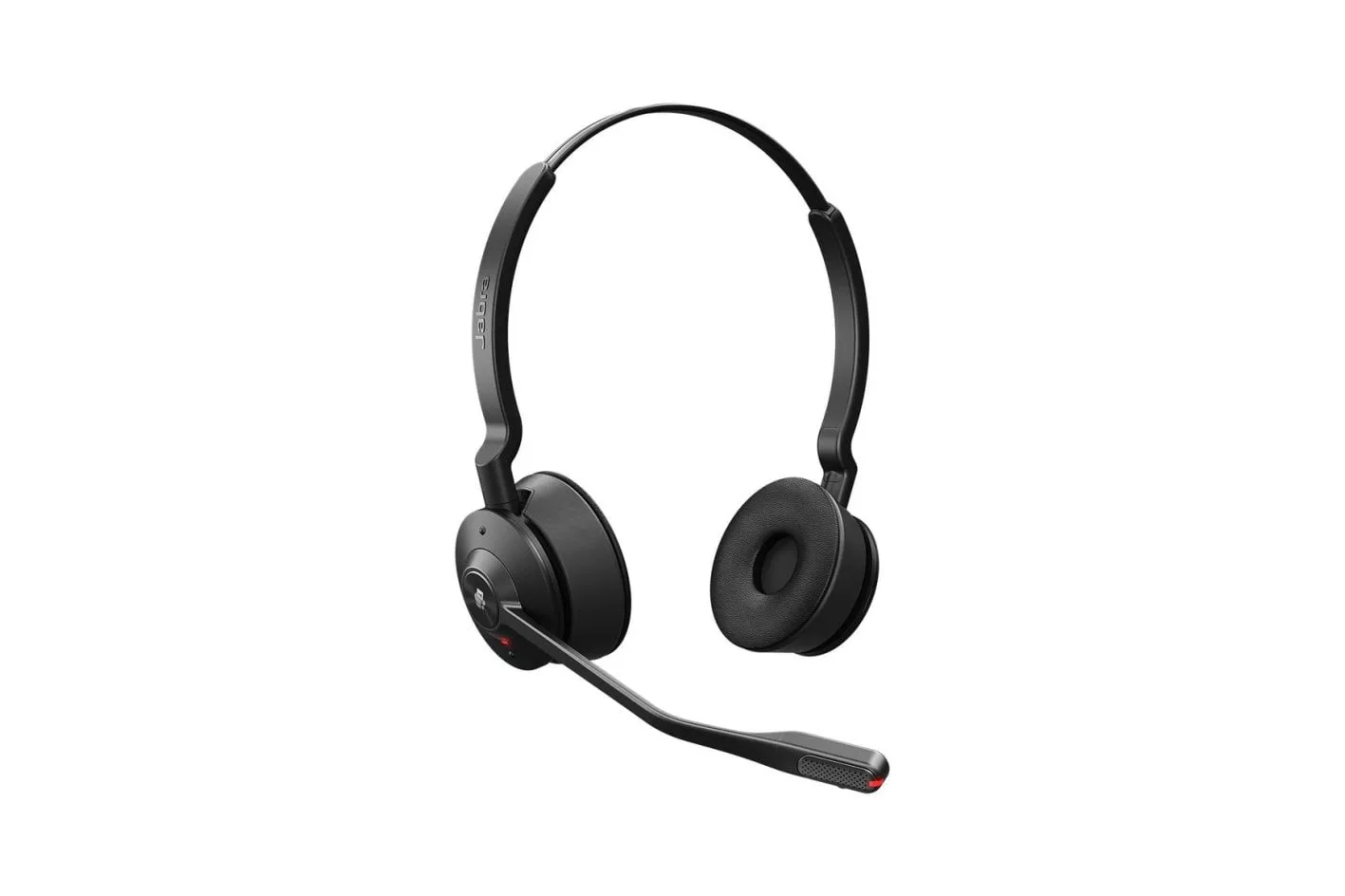 Auriculares Jabra Engage 55 SE inalámbricos DECT para oficina con cancelación de ruido, micrófono y control en la diadema, negros