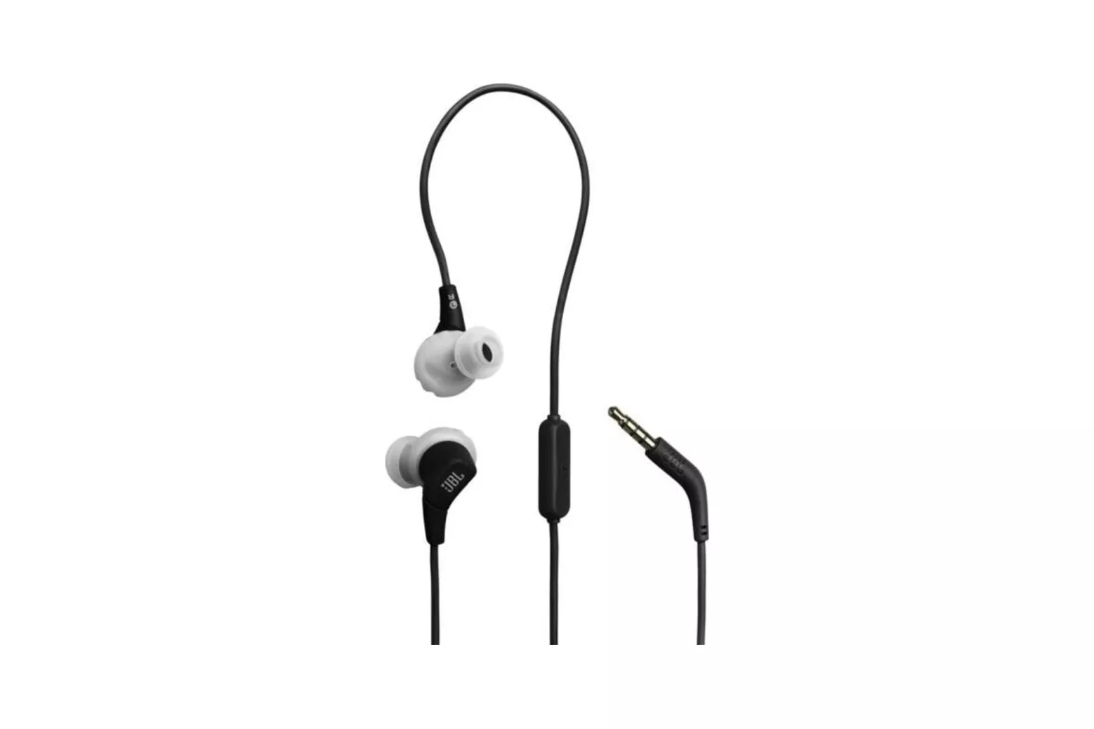 Auriculares JBL Endurance Run 3 con cable Jack 3,5 mm deportivos resistentes al agua y polvo negros