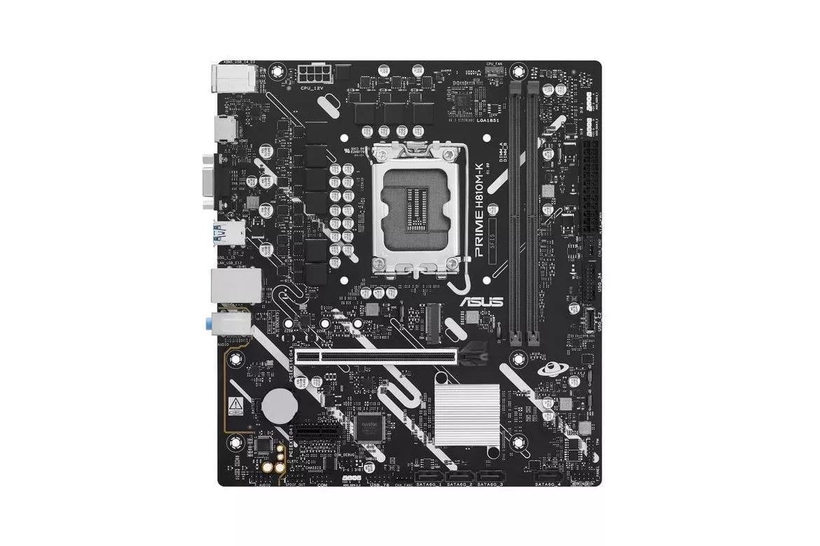 Placa Base ASUS PRIME H810M-K Intel H810 LGA1851 DDR5 Micro ATX Sin WiFi RGB