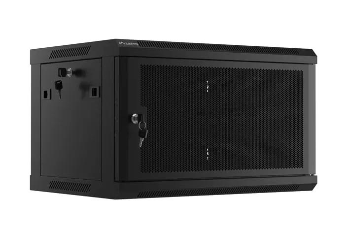 Caja Rack Lanberg WF01-6406-23B 6U 19" Para Pared Negro