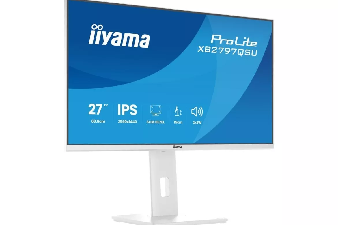 Monitor iiyama ProLite XB2797QSU-W1 27" Quad HD 75Hz IPS Blanco 1ms FreeSync