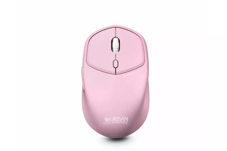 Rat&oacute;n Urban Factory ONLEE Bluetooth 1600 DPI Rosa 6 Botones Clic Silencioso