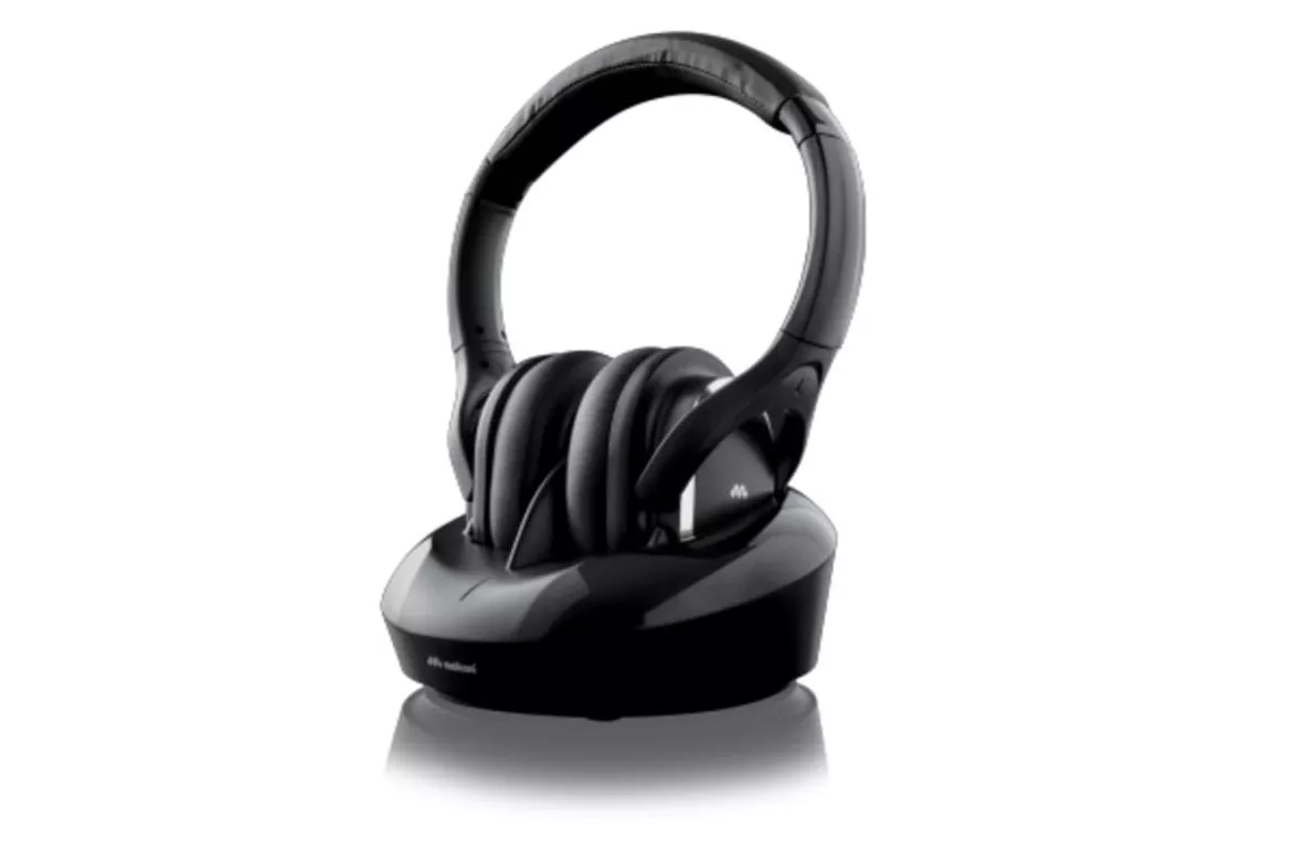 Auriculares Meliconi HP Digital Plus inal&aacute;mbricos y con cable uso TV reducci&oacute;n de ruido negros