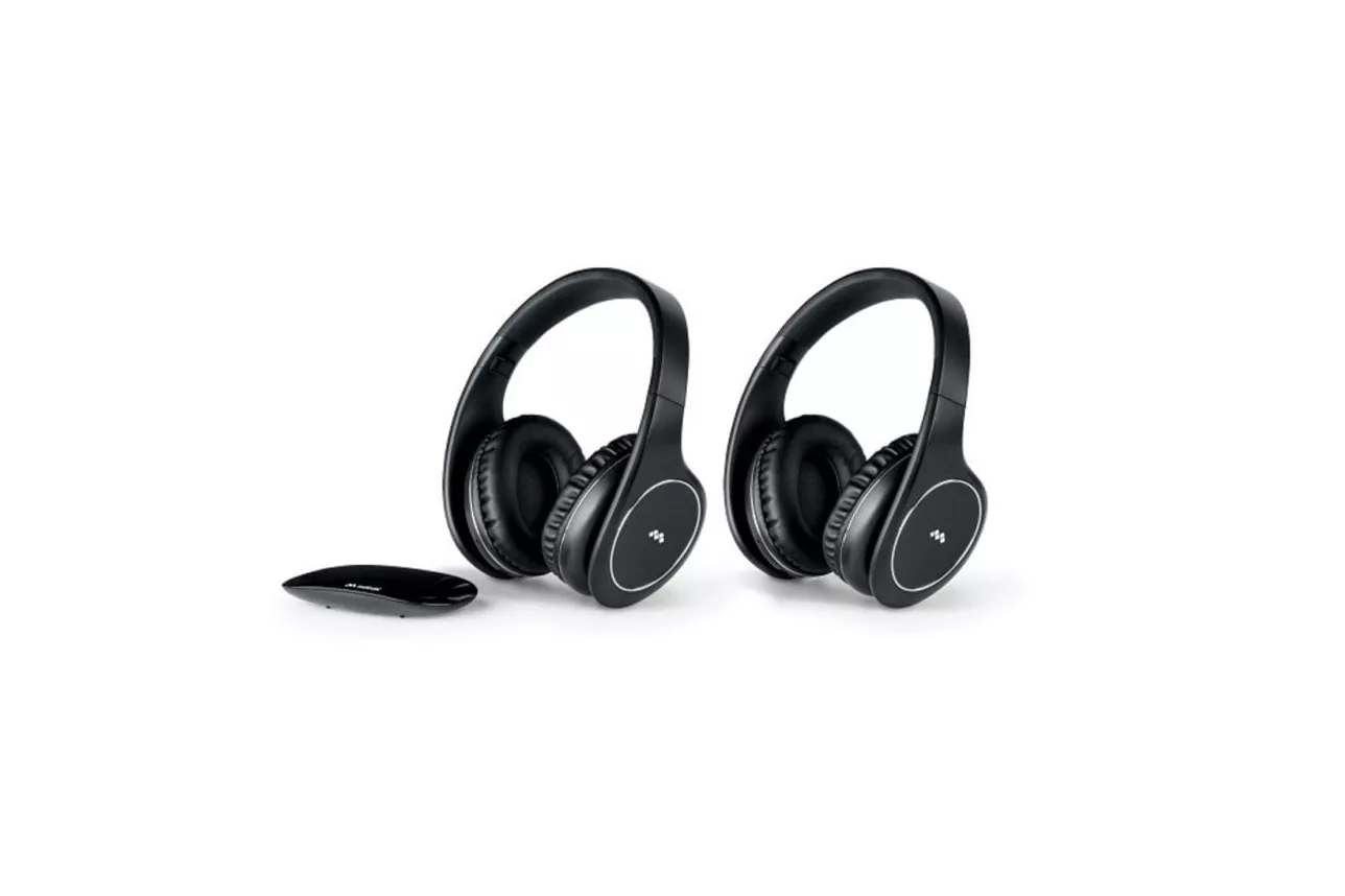 Auriculares Meliconi HP Easy Digital Bundle inal&aacute;mbricos y con cable para TV con control de volumen negros