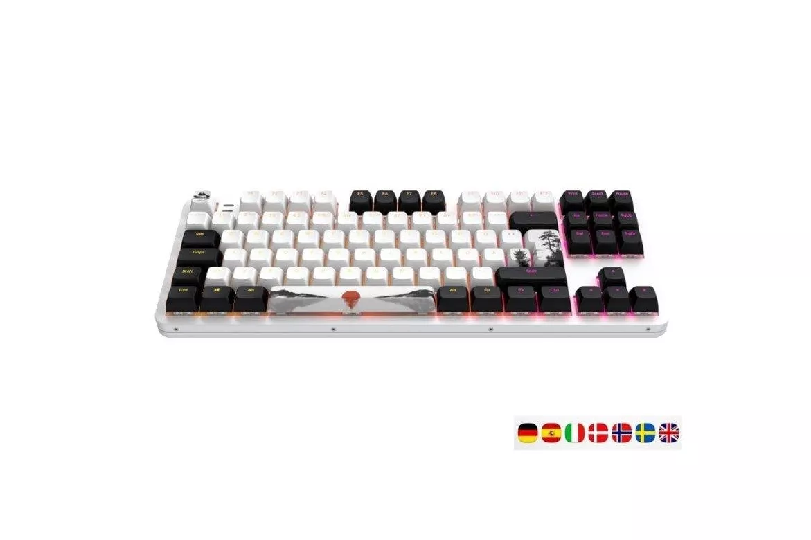 Teclado Dark Project Alu87 Fuji 2 mec&aacute;nico Layout ISO RGB aluminio teclas multiling&uuml;es