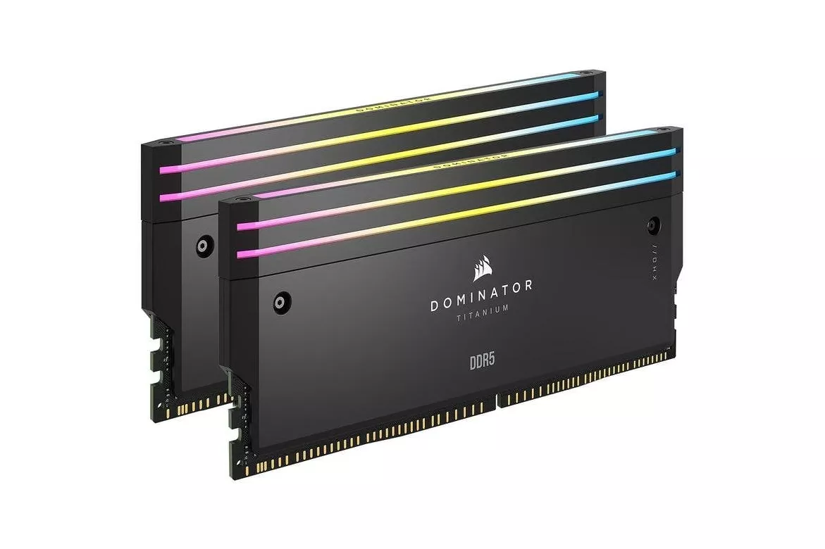 Memoria RAM Corsair Dominator Titanium CMPLEKIT2 2x Kit Iluminaci&oacute;n DDR5 RGB Negro