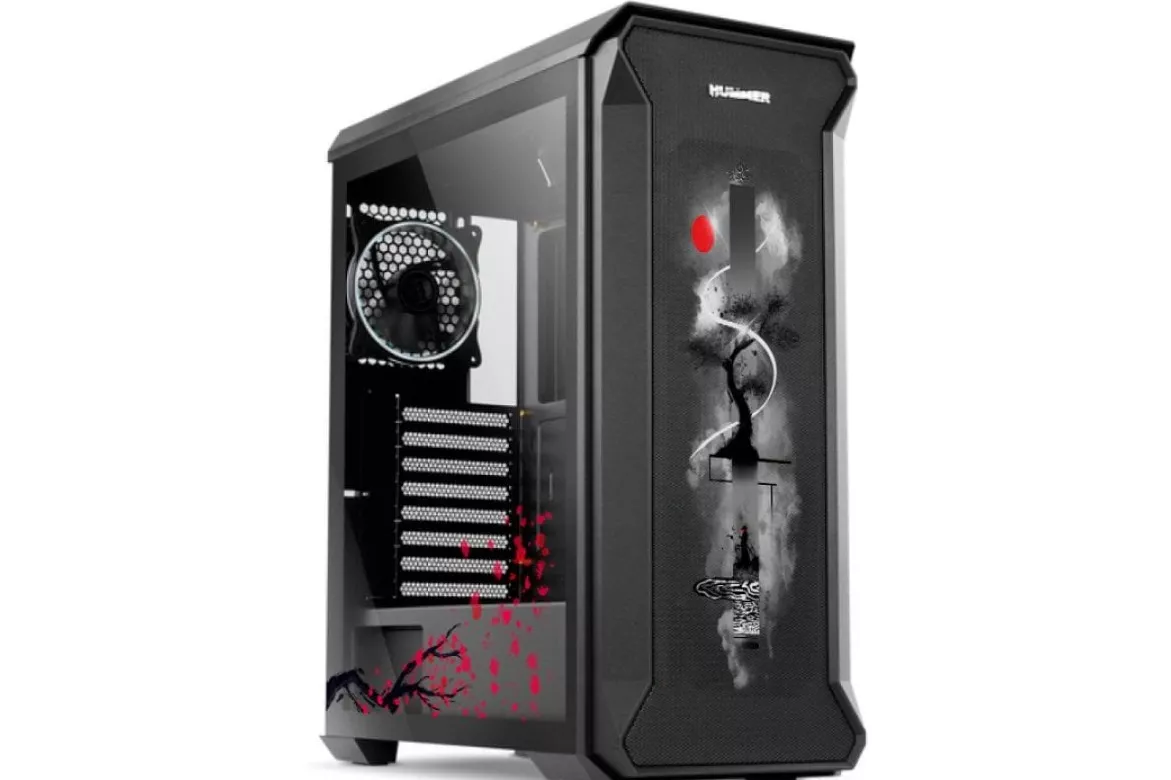 Nox Hummer Quantum Cristal Templado USB 3.0 ARGB - Japan Edition by PcCom