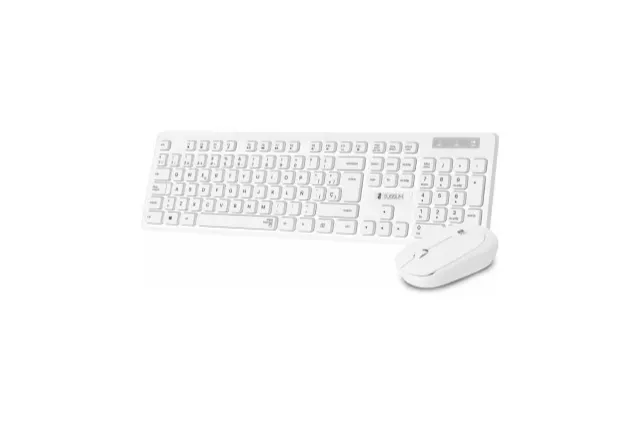 Subblim Business Slim (Blanco) - Teclado + rat&oacute;n inal&aacute;mbrico