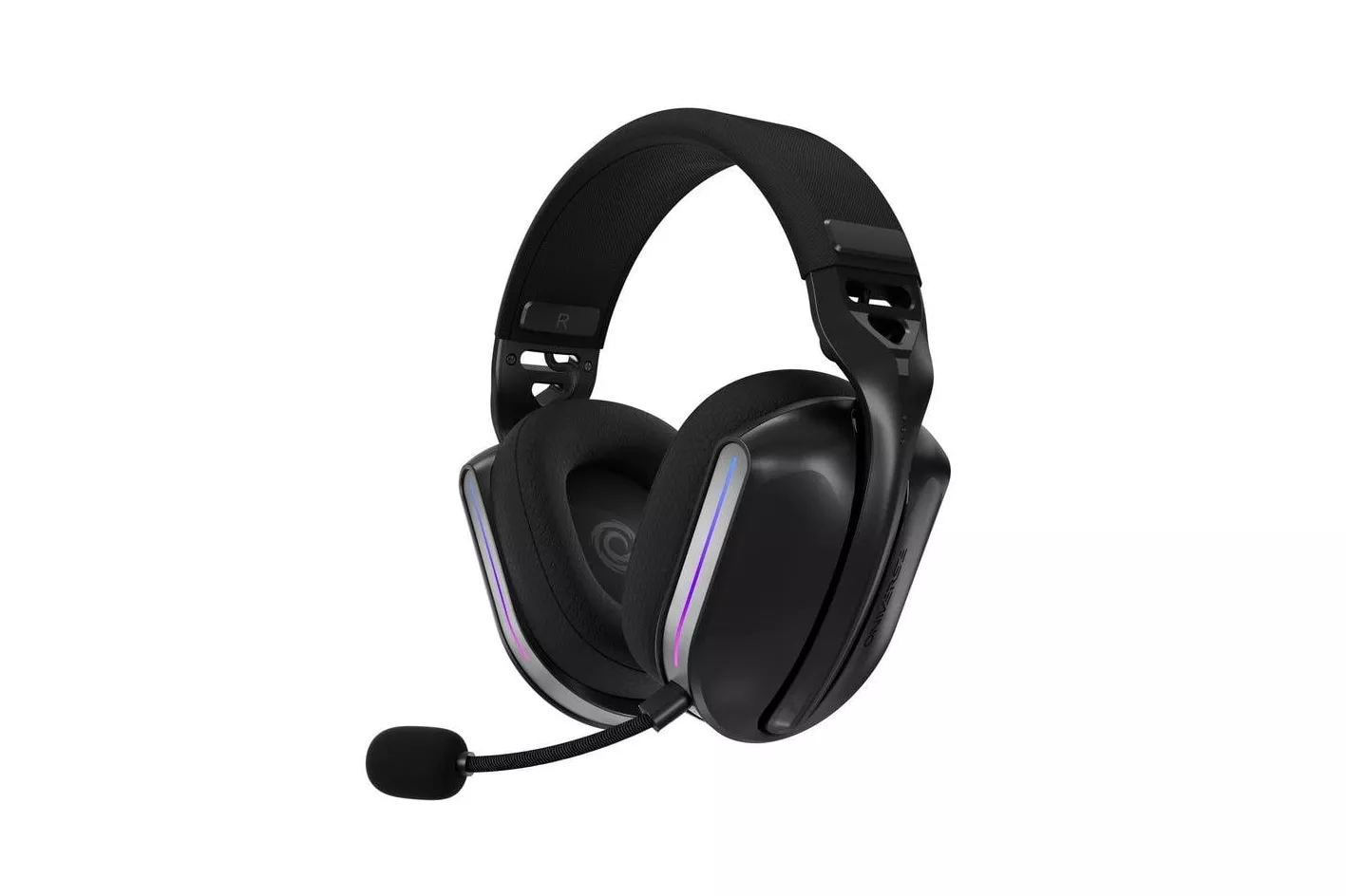 Auriculares ONiVERSE Polaris inal&aacute;mbricos gaming Multiconectividad Bluetooth y USB-C con micr&oacute;fono desmontable negros