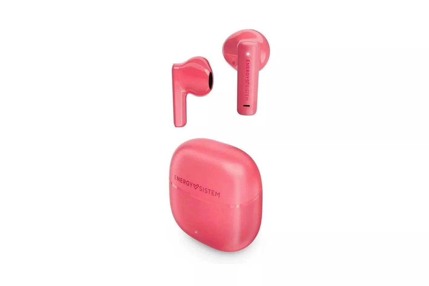Auriculares Energy Sistem StreetMusic inal&aacute;mbricos Bluetooth True Wireless con micr&oacute;fono y asistente de voz, color rosa