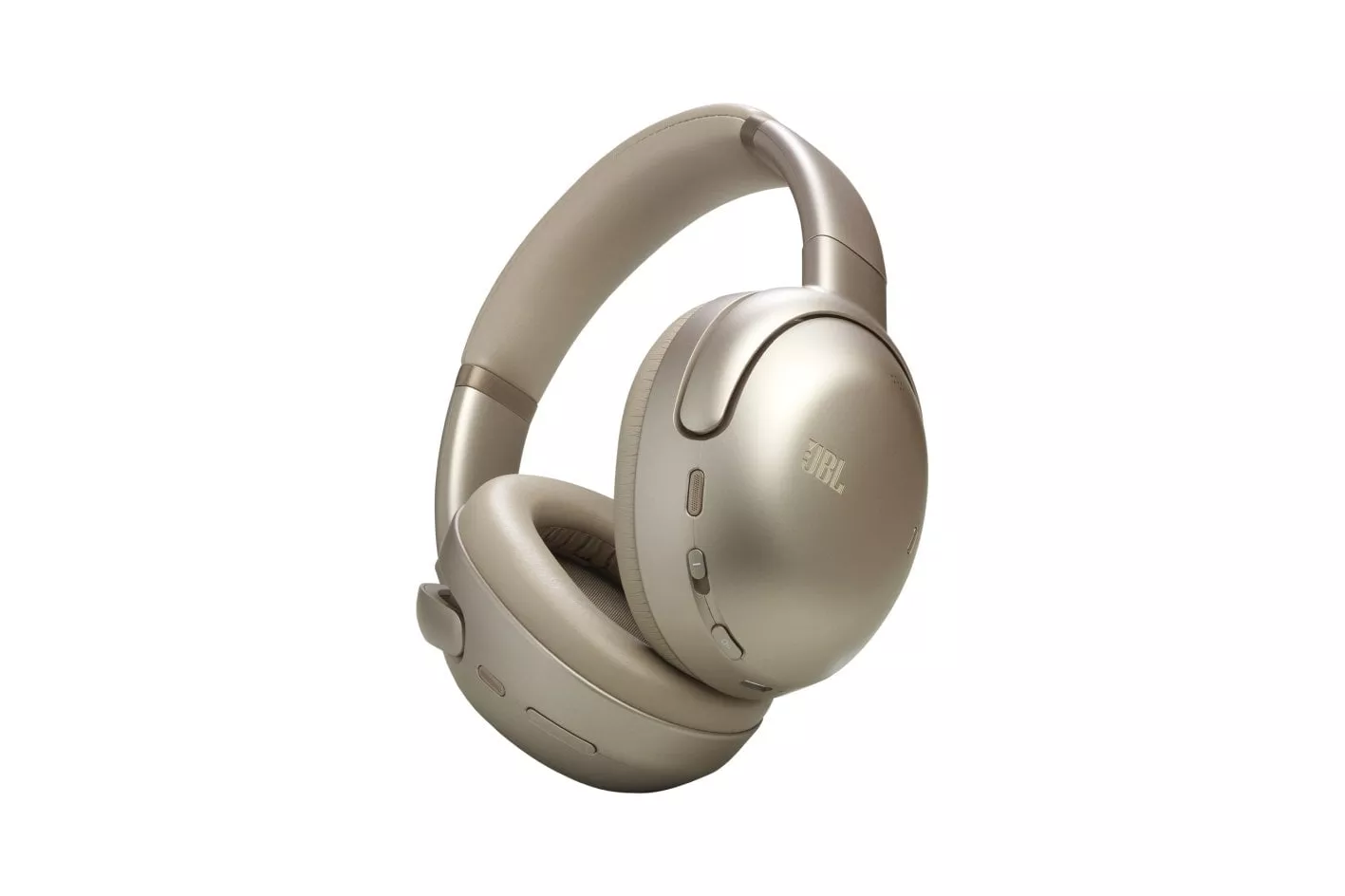 Auriculares JBL inal&aacute;mbricos Bluetooth/Jack con Cancelaci&oacute;n Ruido, 8 Micr&oacute;fonos, Crema